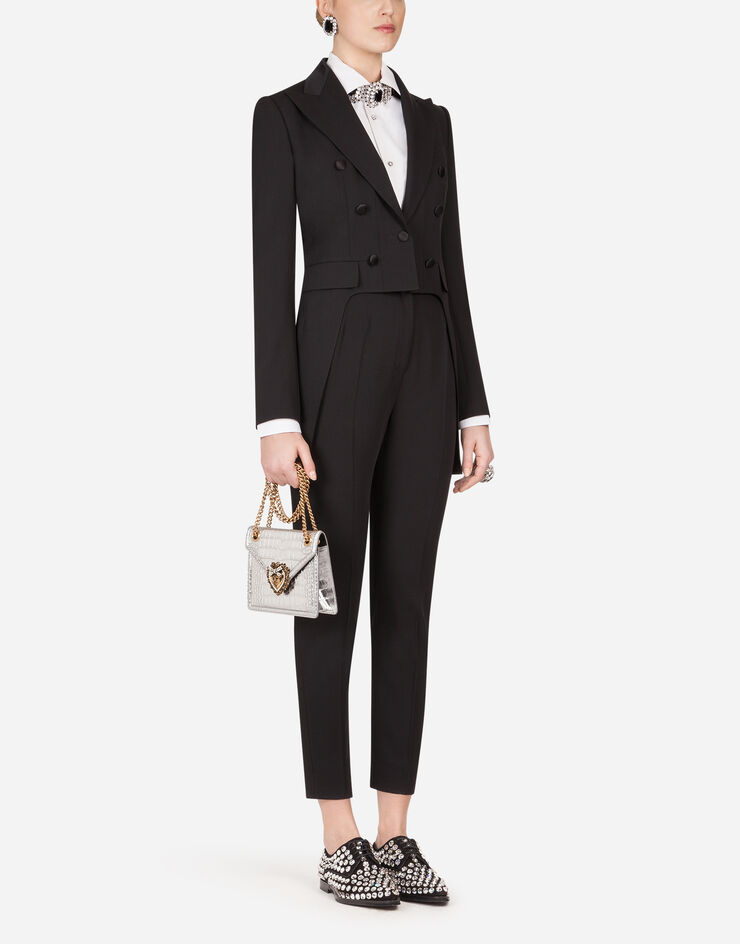 Dolce & Gabbana Woolen fabric tailcoat BLACK F29DATFU2KF
