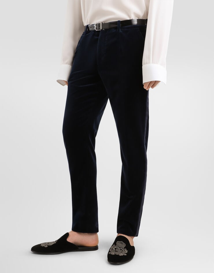 Dolce & Gabbana Velvet trousers Dolce & Gabbana Velvet trousers Blue GP25TTFUVG7
