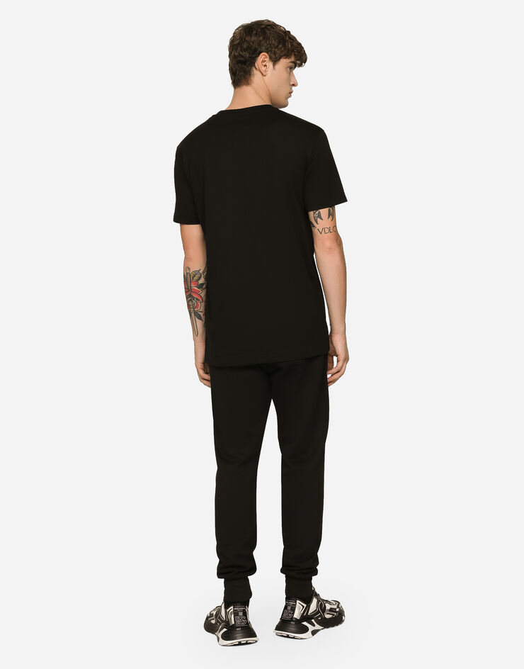Dolce&Gabbana Jogginghose aus Jersey DG-Logoprint Schwarz GV2VHTG7J6C