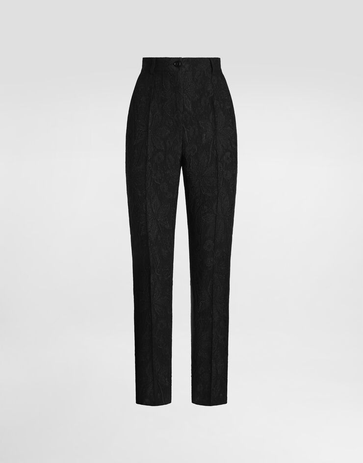 Dolce & Gabbana Brocade trousers Black FTC89TFJCAN