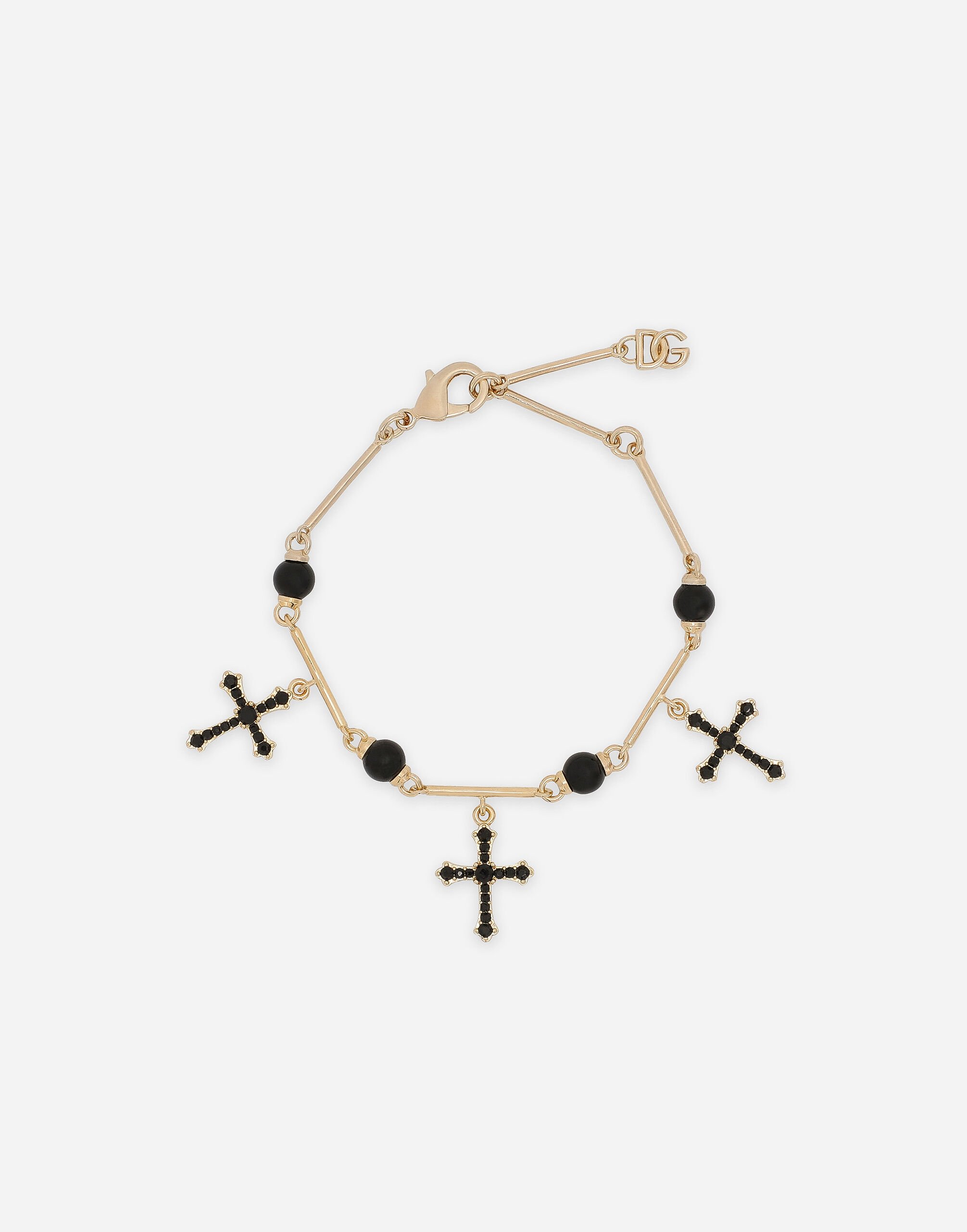 Dolce & Gabbana Bracelet with cross charms Gold WNQ4S3W1111