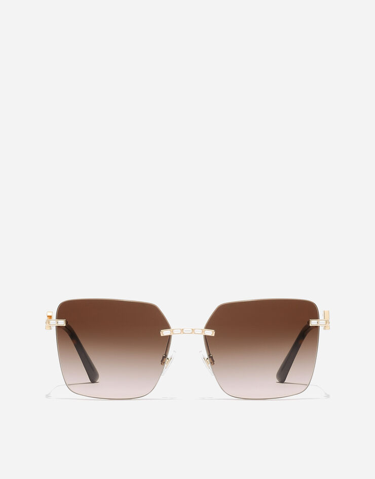 Dolce & Gabbana DG クリスタル サングラス Gold VG2332VM213
