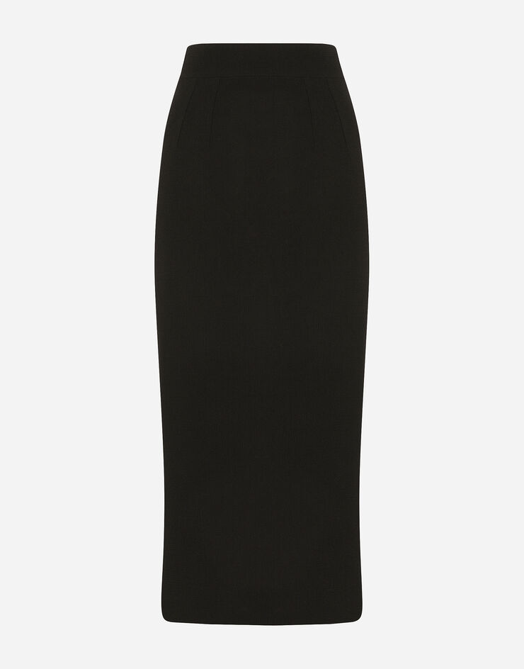 Dolce & Gabbana Virgin wool pencil skirt Black F4BZBTFU23Q