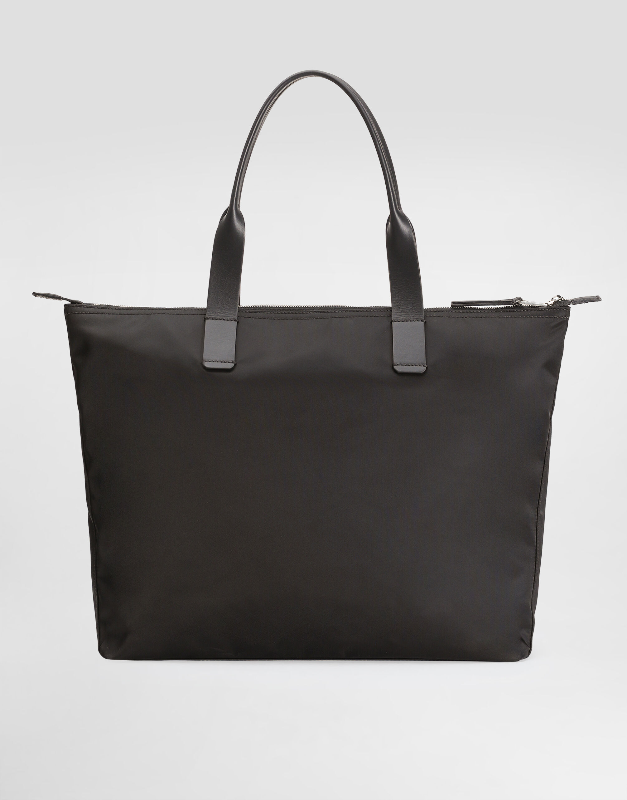 Blackのメンズ ナイロン＆スムース カーフスキン ショッピングバッグ