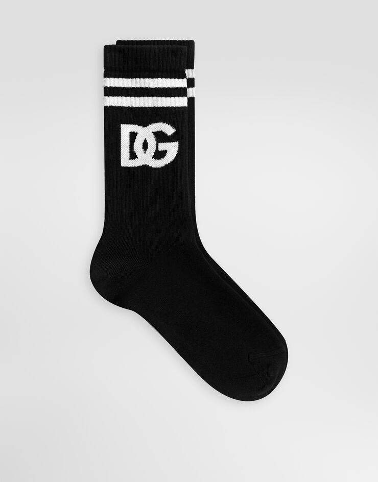 Dolce & Gabbana Cotton logo socks Multicolor GXS80TJGMED