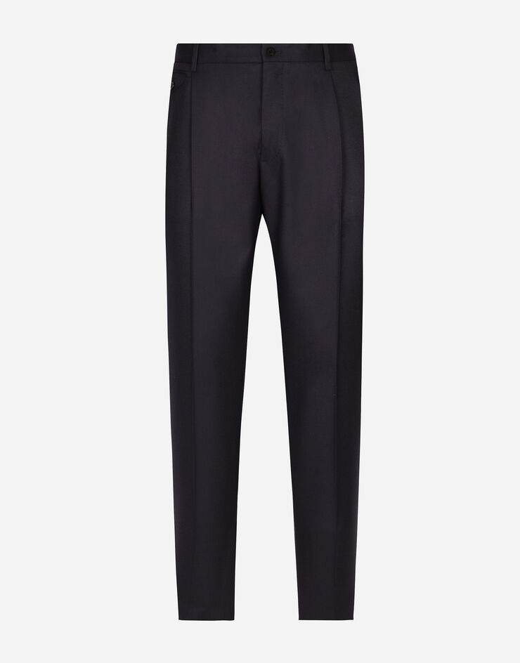 Dolce & Gabbana Tailored flannel pants Blau GY6UETGI251