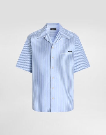 Dolce & Gabbana Hawaii striped poplin shirt Multicolor G5OL6TFR513