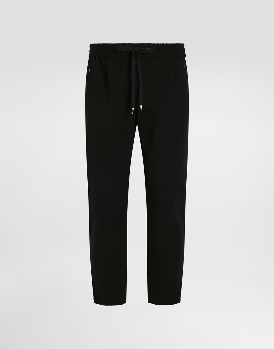 Jersey jogging pants with DG patch