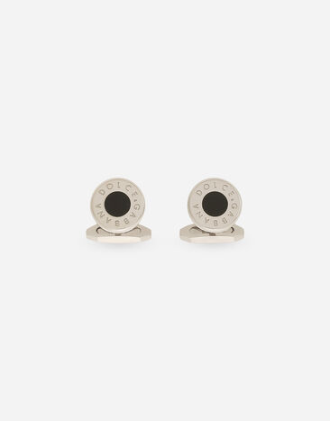 Dolce & Gabbana Round logo cufflinks Silver WFQ5L2W1111