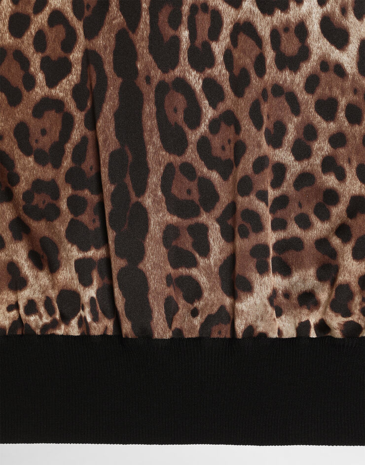 Dolce & Gabbana Pullover en laine à imprimé léopard Print FXX31TJGMGS