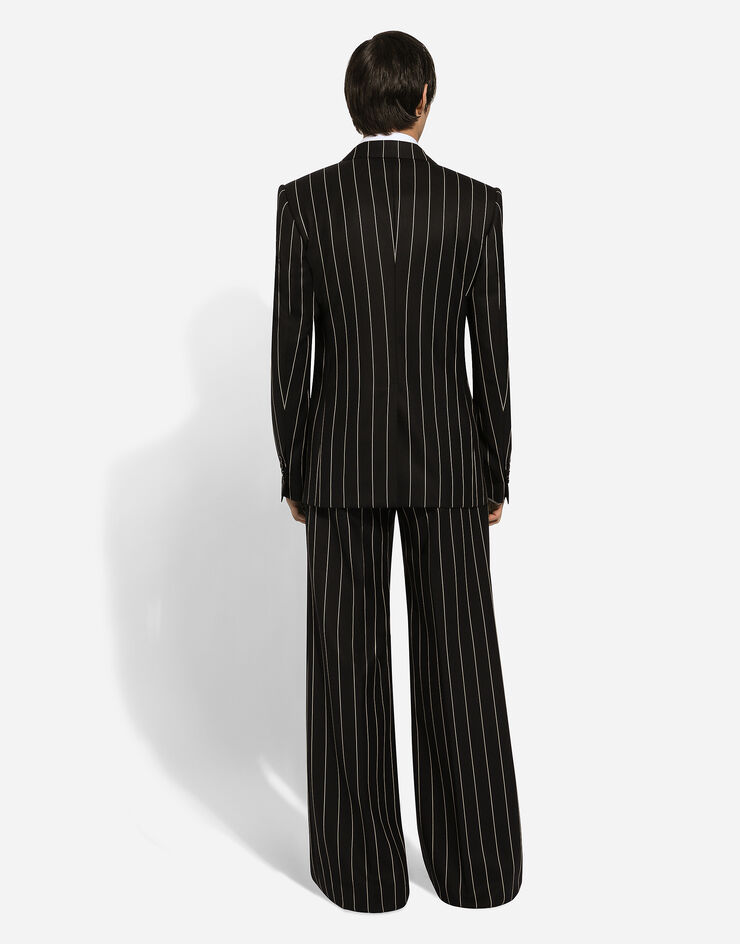 Dolce & Gabbana Double-breasted pinstripe Sicilia-fit jacket Multicolor G2QU4TFR204