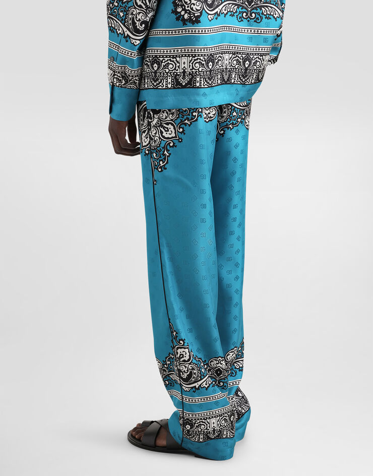 Dolce & Gabbana Silk pajama pants with bandanna print Print GVRMATGI927