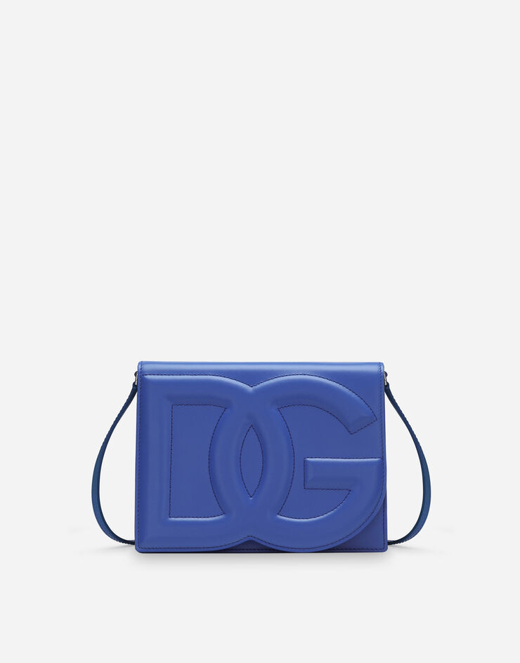Dolce & Gabbana Calfskin DG logo crossbody bag Blu BB7287AW576