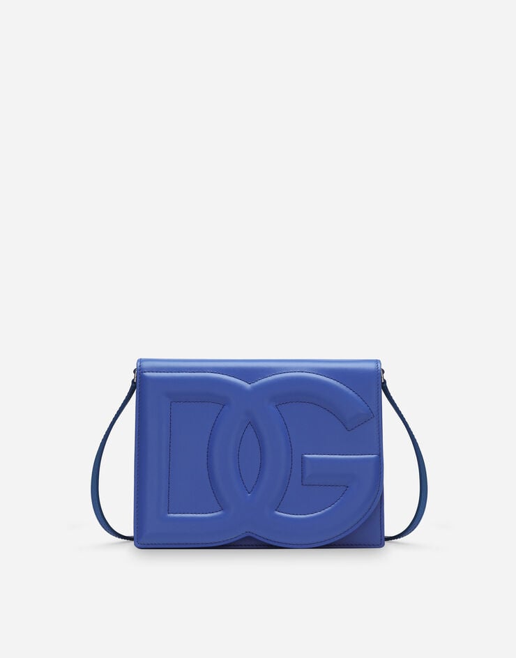 Dolce & Gabbana Calfskin DG logo crossbody bag Bleu BB7287AW576