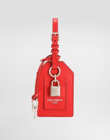 Dolce & Gabbana Calfskin name tag Red BP3417AV893