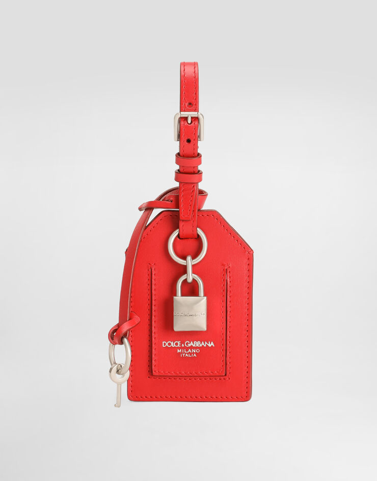 Dolce & Gabbana Calfskin name tag Red BP3417AV893