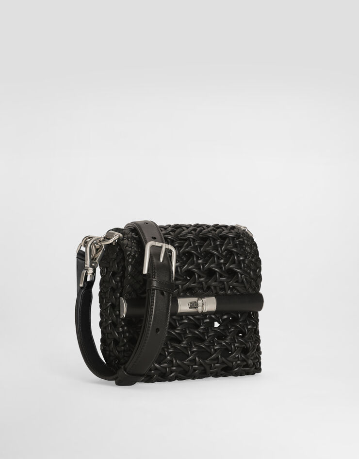 Dolce & Gabbana Bolso de paja trenzada Black BM2445A9N78