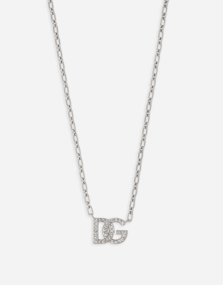 Dolce & Gabbana Collier chaîne à logo DG Argent WNP1L4W1111