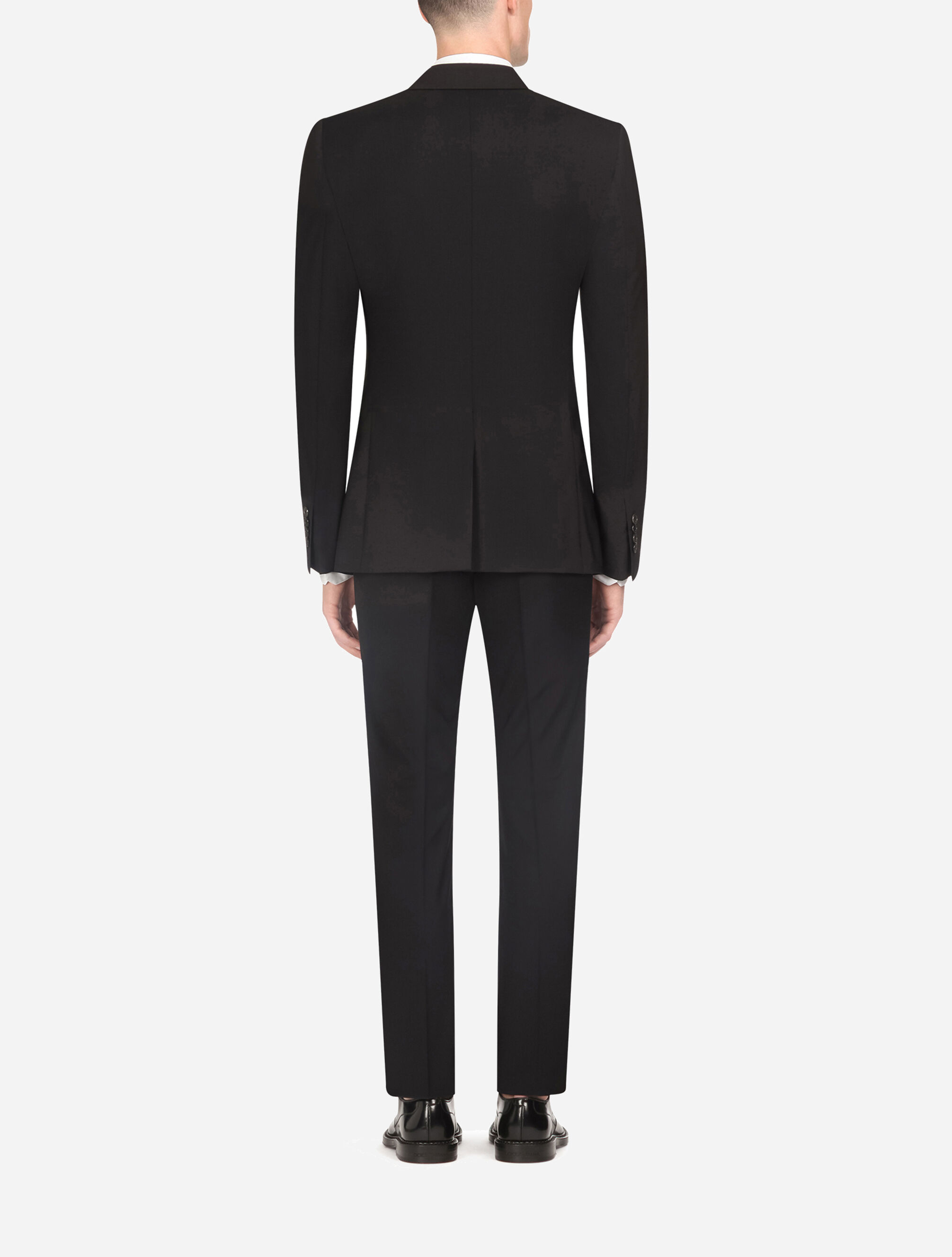 ドルチェ&ガッバーナ スーツ DOLCE&GABBANA MARTINI ブラックのメンズ スーツ マルティーニフィット ウール&シルククロス