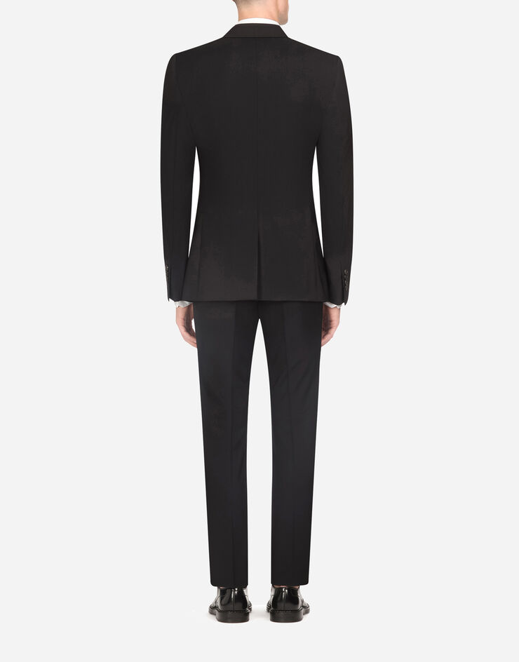 Dolce & Gabbana Double-breasted wool Martini-fit suit NERO GK7SMTFUBEC