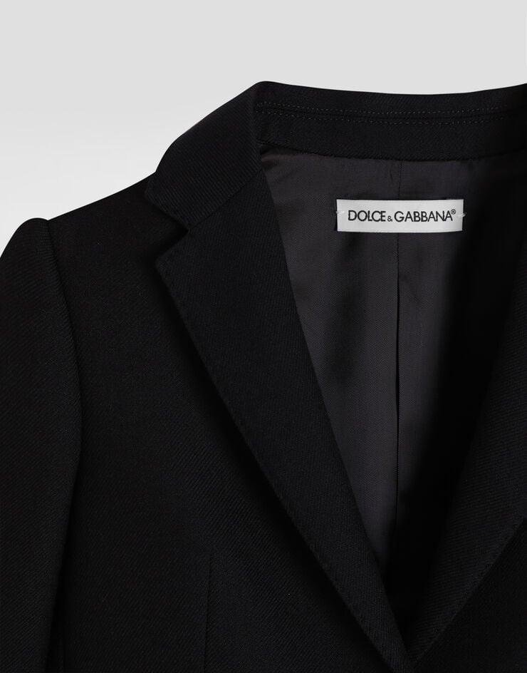 Dolce & Gabbana Single-breasted jacket in canvas Blue L51J83FU28G
