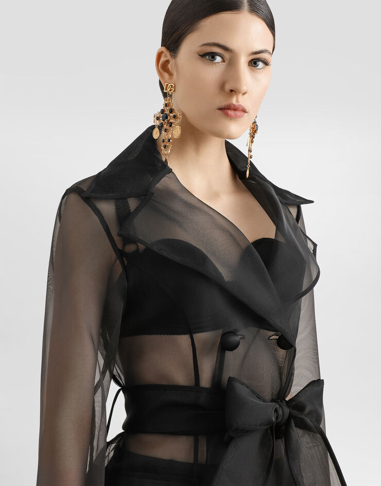 Dolce & Gabbana 科技欧根纱风衣 黑 F0W3XTHUMIP