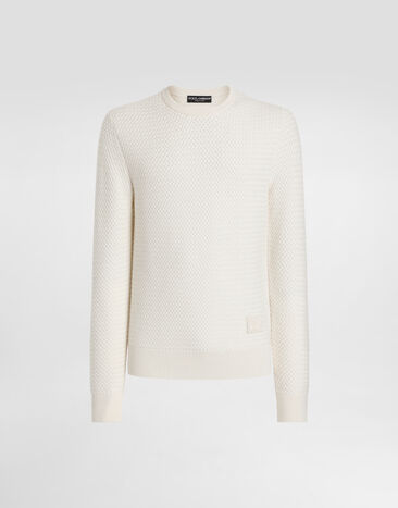 Dolce & Gabbana Wool pullover White GXX02ZJDVBY