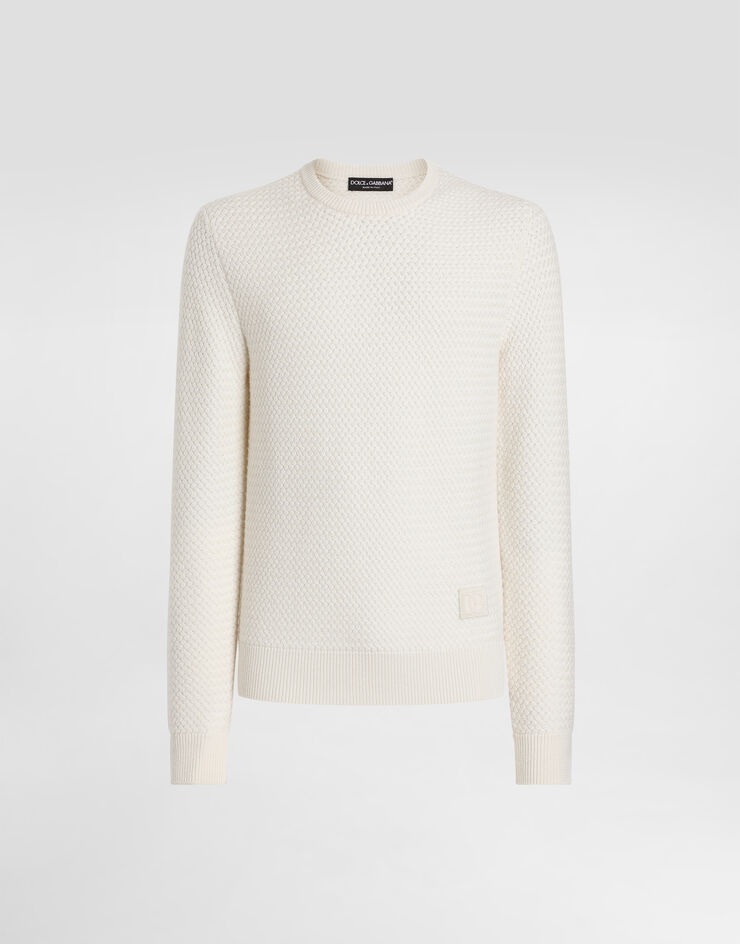 Dolce & Gabbana Jersey de lana Blanco GXX02ZJDVBY
