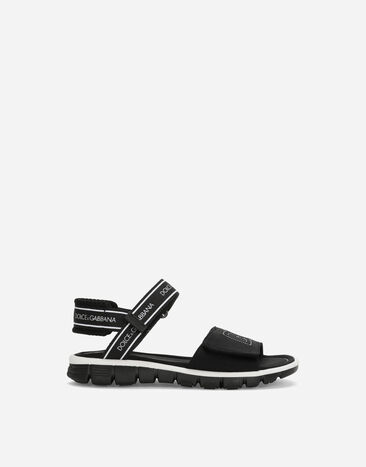 Dolce & Gabbana Technical fabric sandals with DG logo Multicolor DA5061AY233