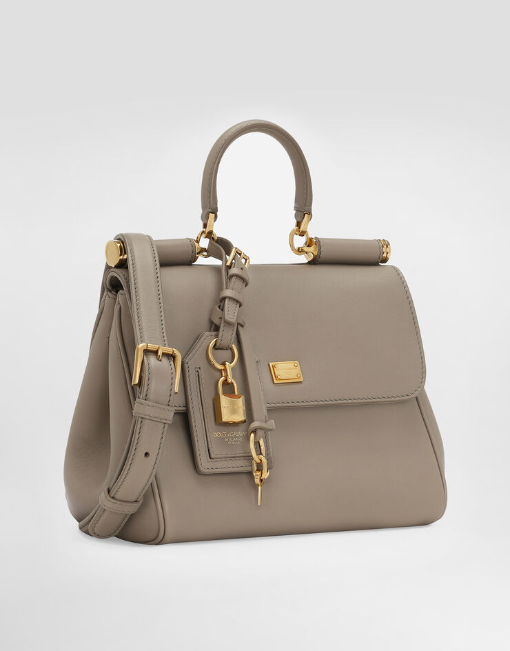 Dolce & Gabbana My Sicily plongé calfskin bag Beige BB7781B7321