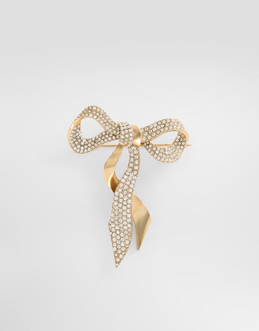 Dolce & Gabbana Broche de lazo con estrás  WPR7N2W1111