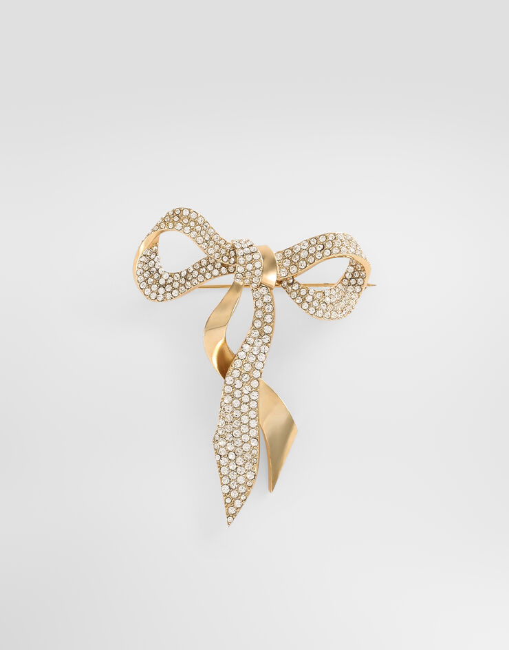 Dolce & Gabbana Broche de lazo con estrás  WPR7N2W1111
