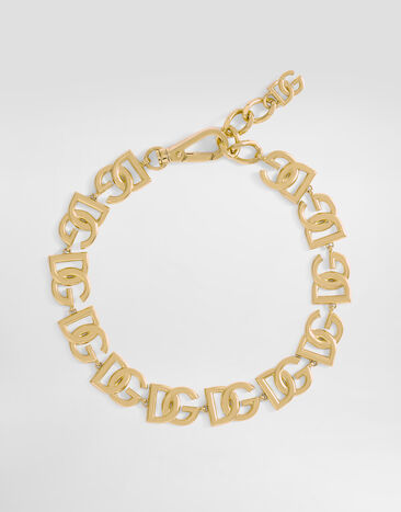 Dolce & Gabbana Collar corto con logotipos DG Verde BB7158AW437
