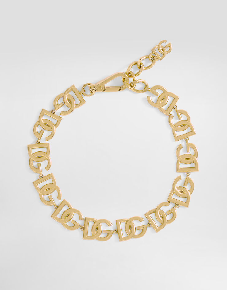 Dolce&Gabbana Collar corto con logotipos DG Doré WNO4S2W1111