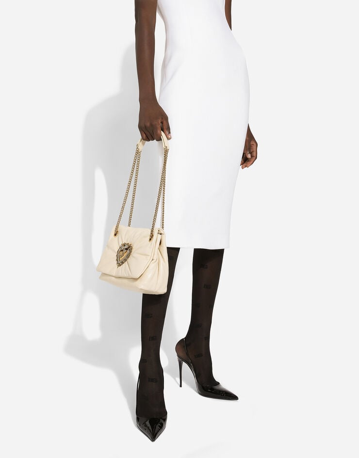 Dolce & Gabbana Medium Devotion Soft bag White BB7541AF984