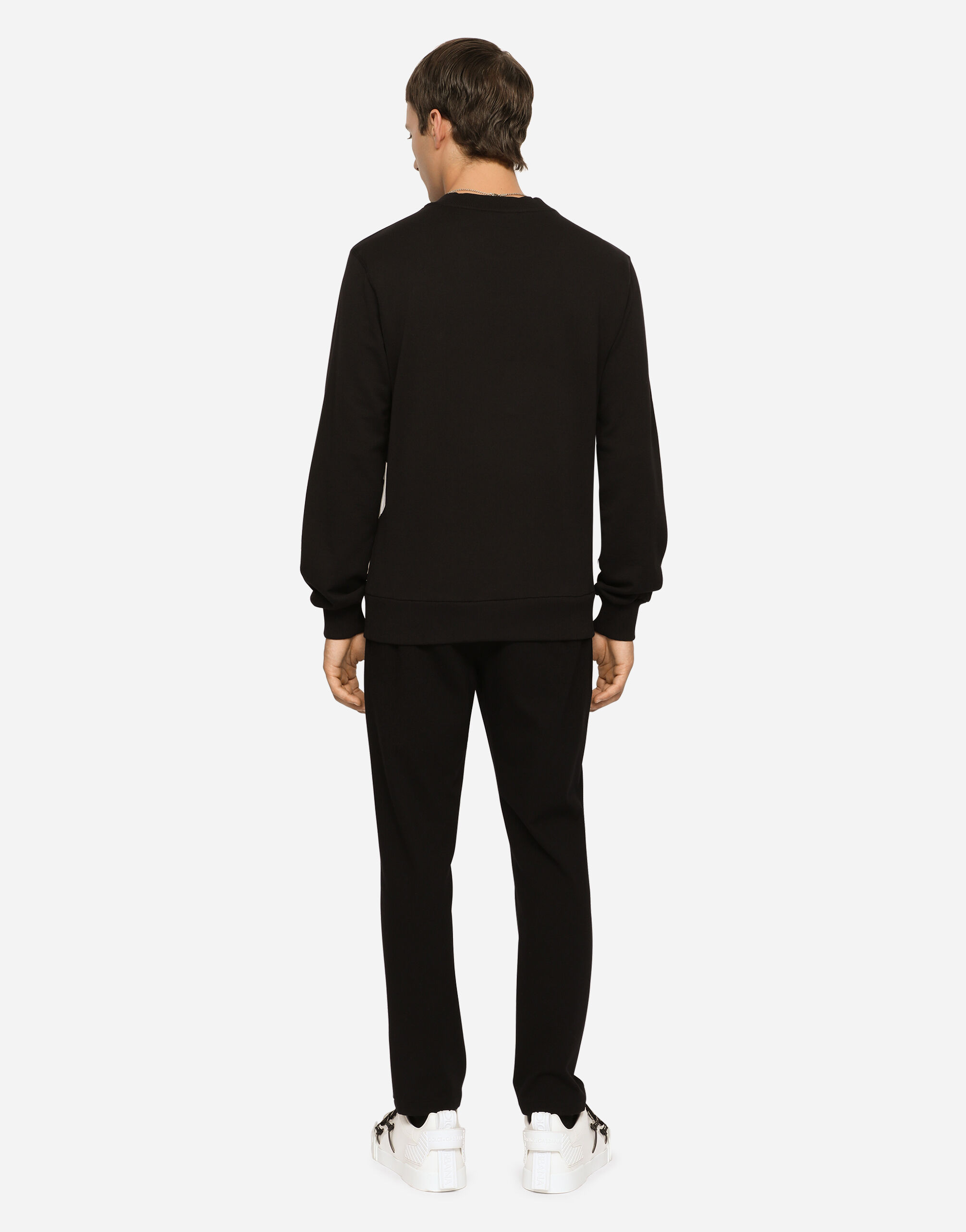 Long-sleeved sweatshirt in Multicolor for Men | Dolce&Gabbana® US
