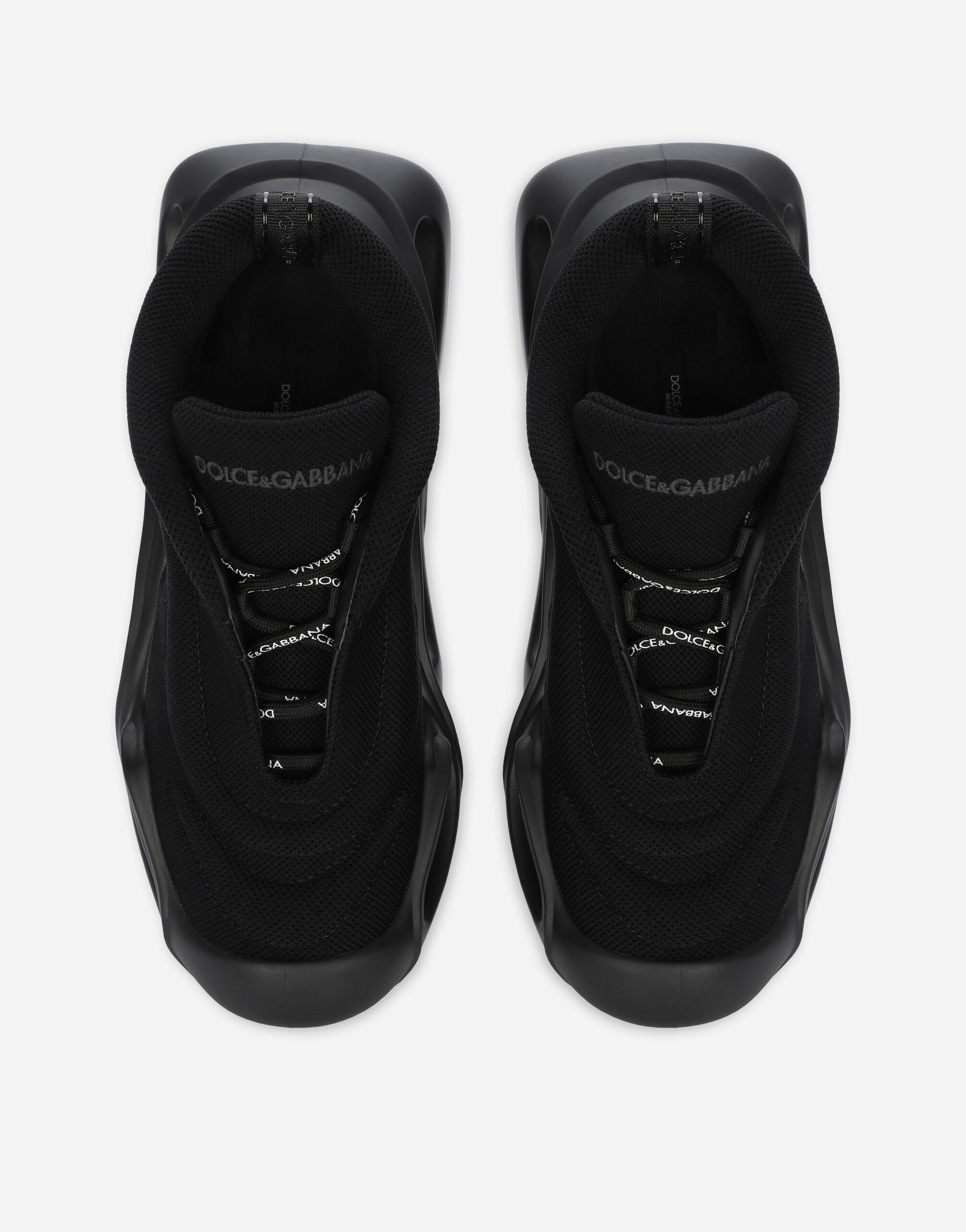 Fabric Wave sneakers in Black for Women | Dolce&Gabbana® US