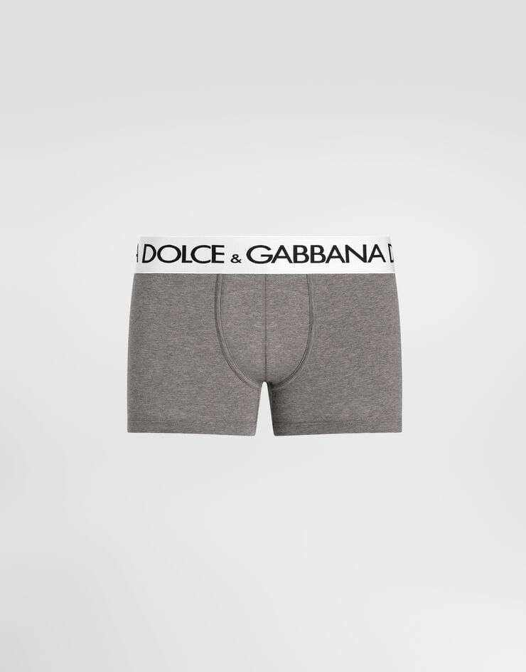 Dolce & Gabbana Boxer classique en jersey de coton bi-stretch Dolce & Gabbana Boxer classique en jersey de coton bi-stretch Gris M4B97JONN97