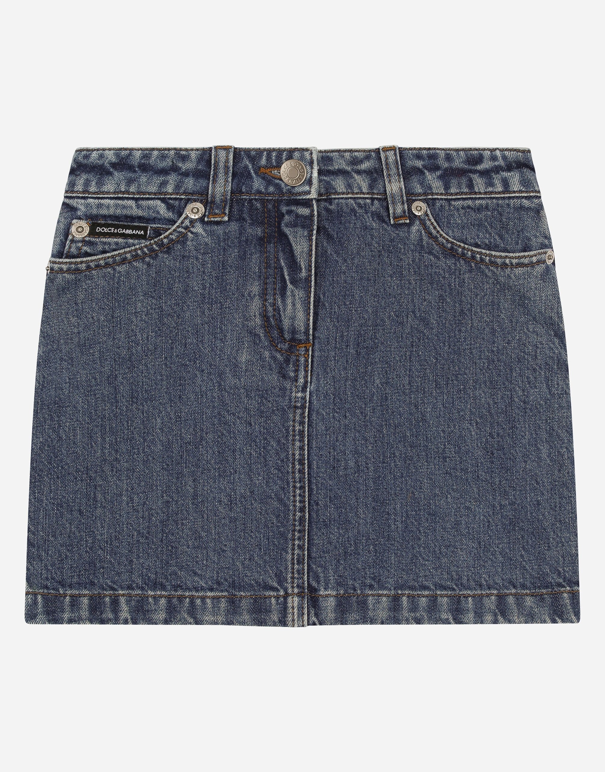 Dolce & Gabbana 5-pocket denim miniskirt Azul L52F76LDC27