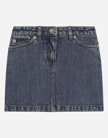 Dolce & Gabbana 5-pocket denim miniskirt Multicolor L53DE7G7EY0