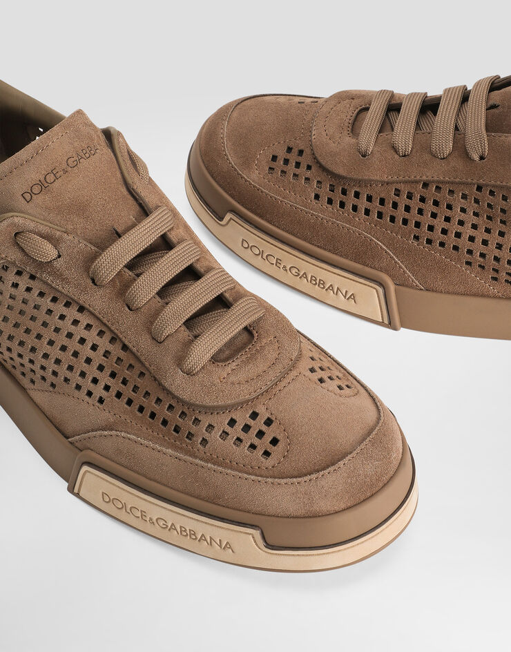 Dolce & Gabbana Scarpa Portofino Yacht in suede Beige A20189A6688