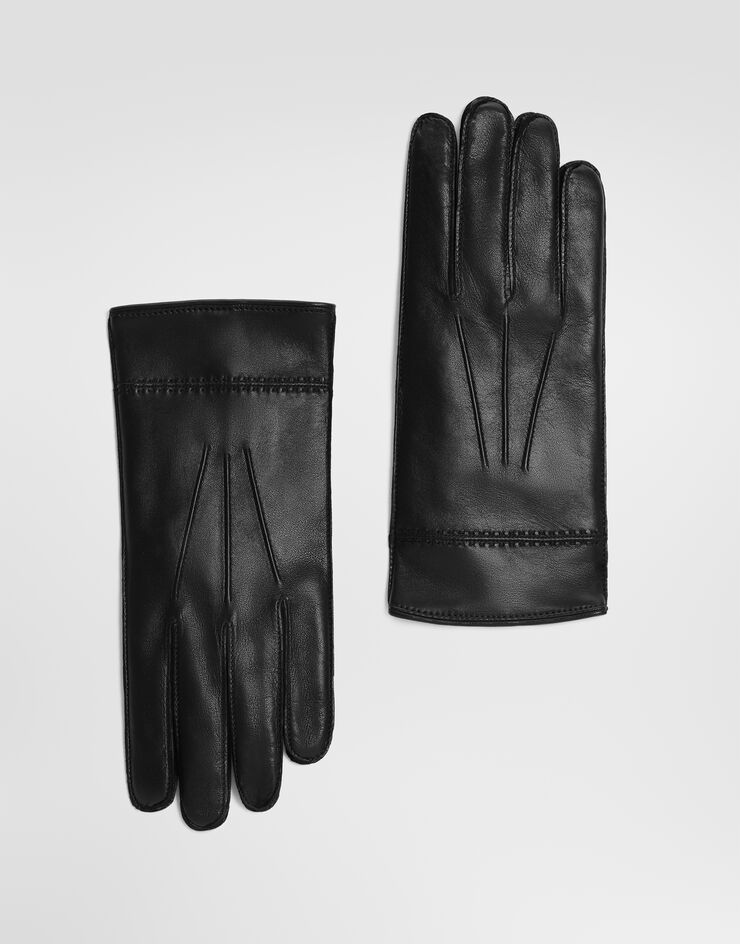Dolce & Gabbana Nappa leather gloves Dolce & Gabbana Nappa leather gloves Black BG0190A0844