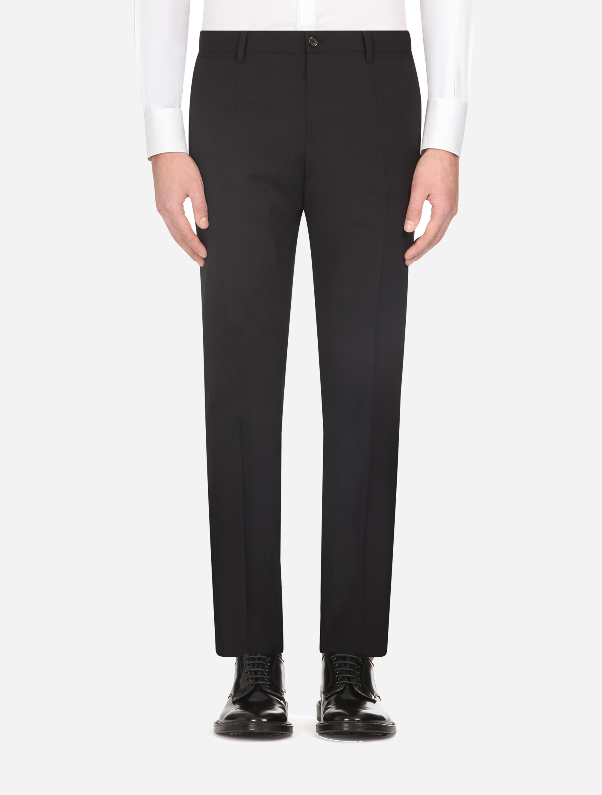 ブラックのメンズ Double-breasted wool Martini-fit suit