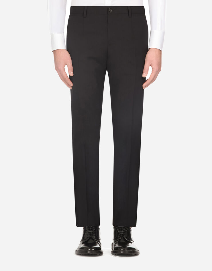 Dolce & Gabbana Double-breasted wool Martini-fit suit NERO GK7SMTFUBEC