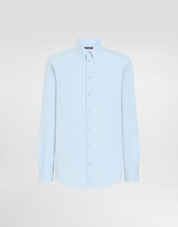 Dolce & Gabbana Stretch poplin Gold-fit shirt White G5EJ0TGG826