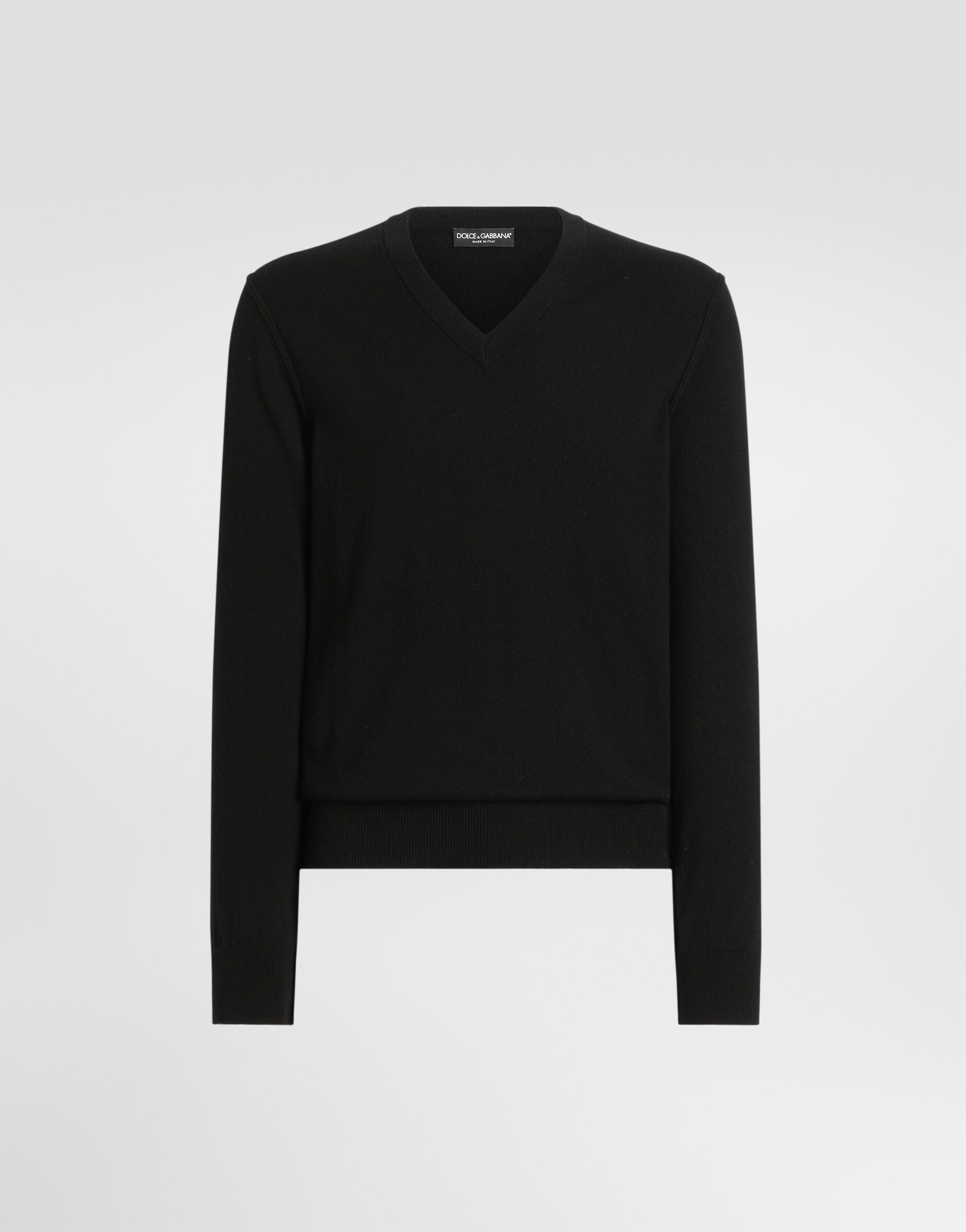 ブラックのメンズ Cashmere pullover | Dolce&Gabbana®