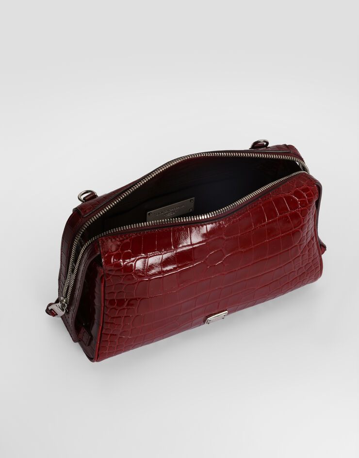 Dolce & Gabbana Bolso bandolera Vittoria en aligátor Red BM2049A2T69
