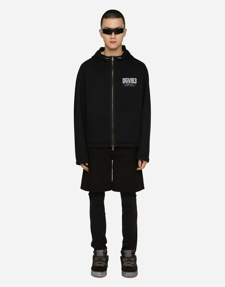 Dolce & Gabbana ジャケット テクニカルファブリック DGVIB3プリント ブラック G9ZO3TGF551