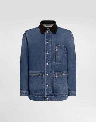 Dolce & Gabbana Oversized denim jacket Multicolor G9BSHDG8NO4