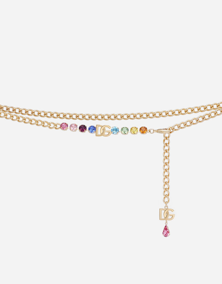 Dolce & Gabbana Chain belt with DG charm Gold WLO6J2W1111